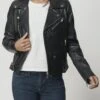 Jacket - Leren Jas - Black -Dameskleding 054afcfbf67947a49edb3a5931e863a7