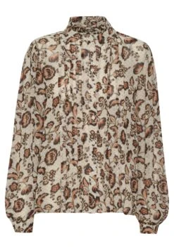 Part Two Viktorine - Overhemdblouse - Koi Japanese Flower Print -Dameskleding 05cf054ba99b4551870b9d64cc0c000e