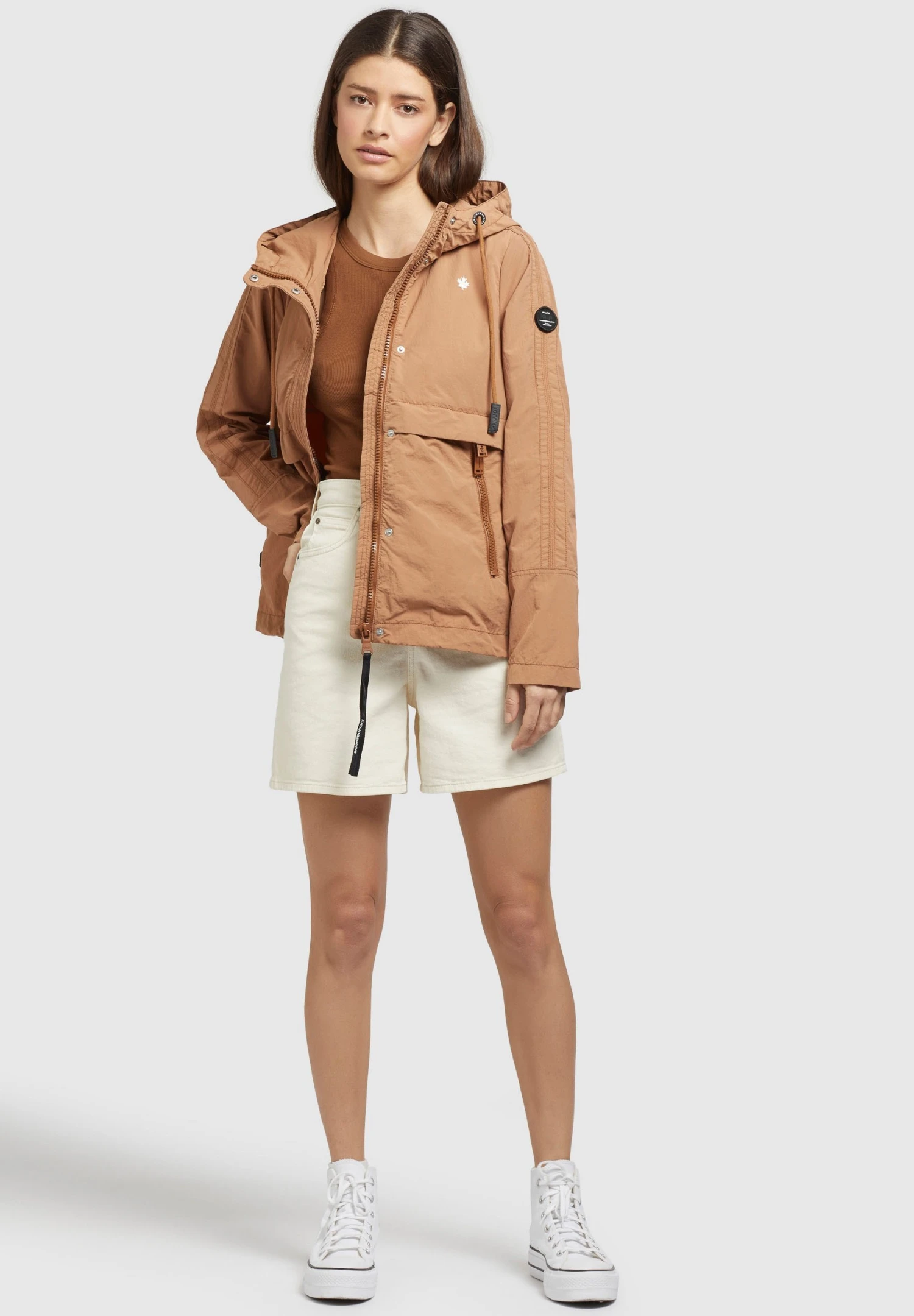 Khujo Zahira3 - Lichte Jas - Toffee 4 Khujo Zahira3 - Lichte Jas - Toffee - Afbeelding 2