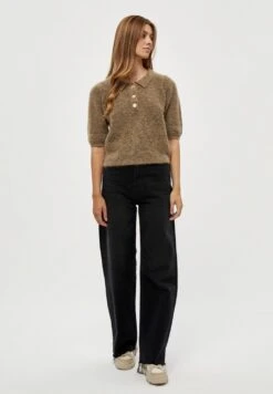 Minus Mille - Poloshirt - Sand Melange -Dameskleding 0fa9ab95b0814bdb966f65de61276b13