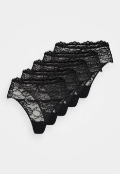 Anna Field 5Pp High Rise Lace Thong - String - Black -Dameskleding 1d7323e8540d4a6dba0ff1fa79eb0047