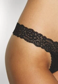 Anna Field 10Pp Cotton And Lace Thong - String - Black -Dameskleding 1e3643c56d2f40289953e14d52bb3ace