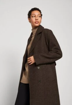 Selected Femme Slfmilo Coat - Mantel - Java Check -Dameskleding 24cad1c5a02a4d8d832fd20fd77c1454