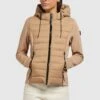 Khujo Ghita Matt - Jas - Beige -Dameskleding 2a9529d142dc4715b85c7ab70b9b91e0