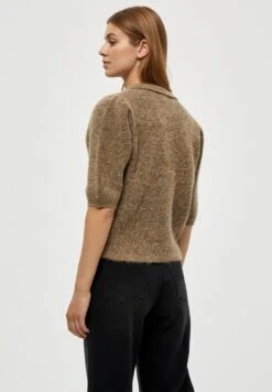 Minus Mille - Poloshirt - Sand Melange -Dameskleding 2b88b2442e0e4e9eb2201bf16dbec210