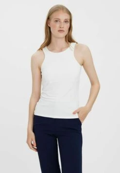 Dameskleding 43 Vero Moda Bianca Sl Noos - Top - Snow White