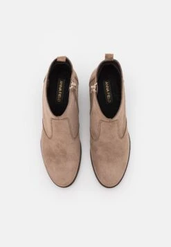 Leather - Cowboy-/Bikerlaarsjes - Taupe -Dameskleding 31439f38e4674f7495916fa4d253a286