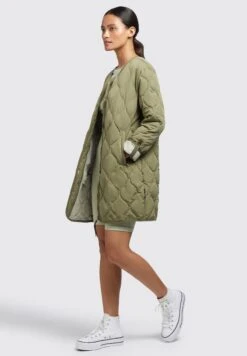 Khujo Sira - Jas - Olivgrün -Dameskleding 3cc8e7e5765c4b86854ff140a02d1985