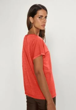 Mos Mosh Kay Tee - T-Shirt Basic - Burnt Ochre -Dameskleding 45c65f848abe41c5877ff51741a019f5