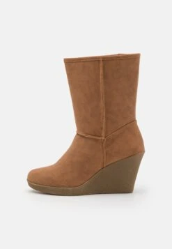 Anna Field Winter Boot - Enkellaarsjes Met Sleehak - Cognac 9 Anna Field Winter Boot - Enkellaarsjes Met Sleehak - Cognac -Dameskleding 48a9bc74f0664b3881f655fb98dbb87a