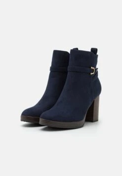 Anna Field Enkellaarsjes Met Plateauzool - Dark Blue -Dameskleding 48b62c617936459986dcb99464d9cd10