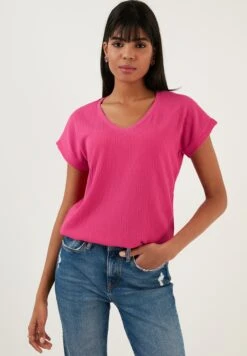 LELA Regular Fit - Blouse - Fuchsia -Dameskleding 4b30f03d63a84bb585b2003850fead5b