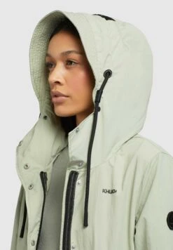 Khujo Adda - Halflange Jas - Blassgrün -Dameskleding 4cd7a195cfdf4272a2095a462d8c6fa6