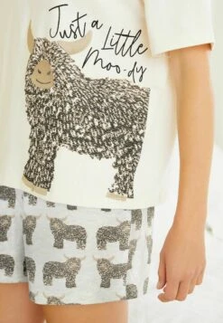 Next Hamish The Highland Cow Short Set Standard - Pyjama - Ecru -Dameskleding 4ee1a2019ae84b0d901a10a49fb5f641