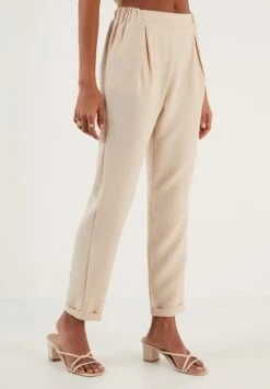 LELA Slim Fit - Broek - Stone 13 LELA Slim Fit - Broek - Stone -Dameskleding 577226ffc90f48359abdd09dfc04a86d