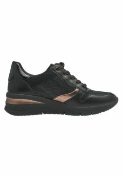 Tamaris Sneakers Laag - Black Copper -Dameskleding 60fb4ab5619644e39a3ccc04a3326f09