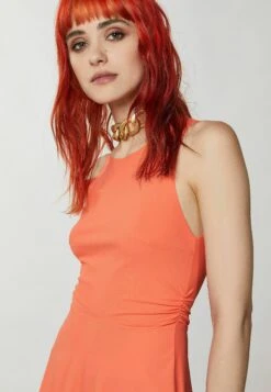 Patrizia Pepe Essential- Jurk - Intense Coral -Dameskleding 6346e6bc36d5451cb78c432ccd84b7ec