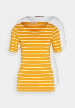 Anna Field T-Shirt Print - Dark Yellow/White -Dameskleding 68c751402ad344f6b49518e6d25e3007