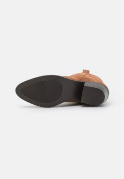 Anna Field Leather - Cowboy-/Bikerlaarsjes - Cognac -Dameskleding 6ede700989304c5daa8045ce0bab9513