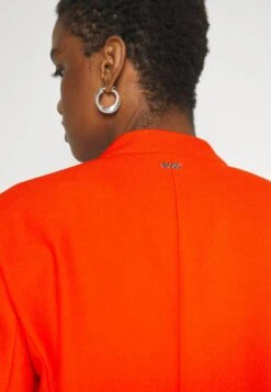 Boss Slim-Fit Cropped Jacket With Collarless Styling - Blazer - Bright Orange 15 Boss Slim-Fit Cropped Jacket With Collarless Styling - Blazer - Bright Orange -Dameskleding 6f7874f6fcf24bdca8450114e8ba7098