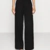 Petite Tailored Wide Leg Trouser - Broek - Black -Dameskleding 74802865d4bf446c96f398e4322abd59
