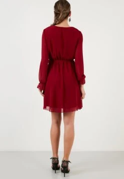 LELA Mini- Jurk - Bordeaux -Dameskleding 74d1d23a325f46848303e7459e248be2