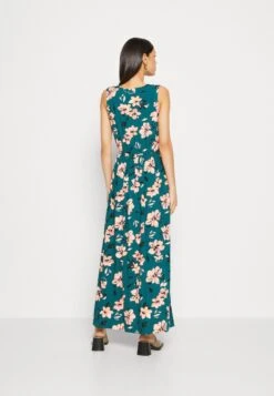 Anna Field Maxi-Jurk - Dark Green/Pink -Dameskleding 7b080599932547a6a1682be4c8d1bc9b