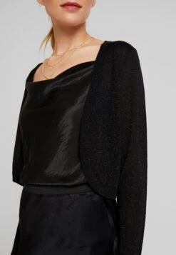 Kaffe Kaankra Bolero - Vest - Deep Black -Dameskleding 7b7580409a8c44a79818799b4b274dca