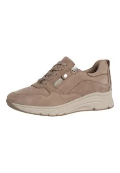 Tamaris Pure Relax - Sneakers Laag - Taupe Nubuc -Dameskleding 7da71cc57a904b44a83fa444df081f30