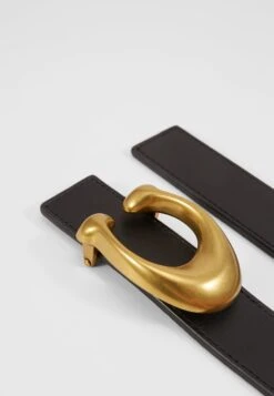 Coach Sculpted Reversible Belt - Riem - Black/Saddle -Dameskleding 7f9fe237f2df4489beeab3be15a246b4