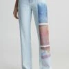 Calvin Klein Jeans High Rise Printed - Straight Leg Jeans - Denim Light -Dameskleding 83a8cdb9a40845cba55f8e6b654aecf2