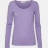 Marc O'Polo Deep Round Neck - Longsleeve - Sunbleached Purple -Dameskleding 85ba2476748c40158371102e8ab3d606