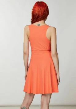 Patrizia Pepe Essential- Jurk - Intense Coral -Dameskleding 86434886480b48ca8fb9624ffffaf5f9