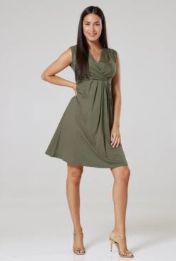 Happy Mama Jurk - Khaki 8 Happy Mama Jurk - Khaki -Dameskleding 881e4e88ddda46fe86f98fac7b40c35a