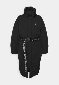 Calvin Klein Jeans Belted Quilted Coat - Winterjas - Black -Dameskleding 8b17986c662a42f59dcbb1795237c2ce