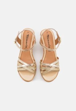 Tamaris Sandalen Met Hoge Hak - Light Gold -Dameskleding 8c8a066a49e7460cbc5352587f615569