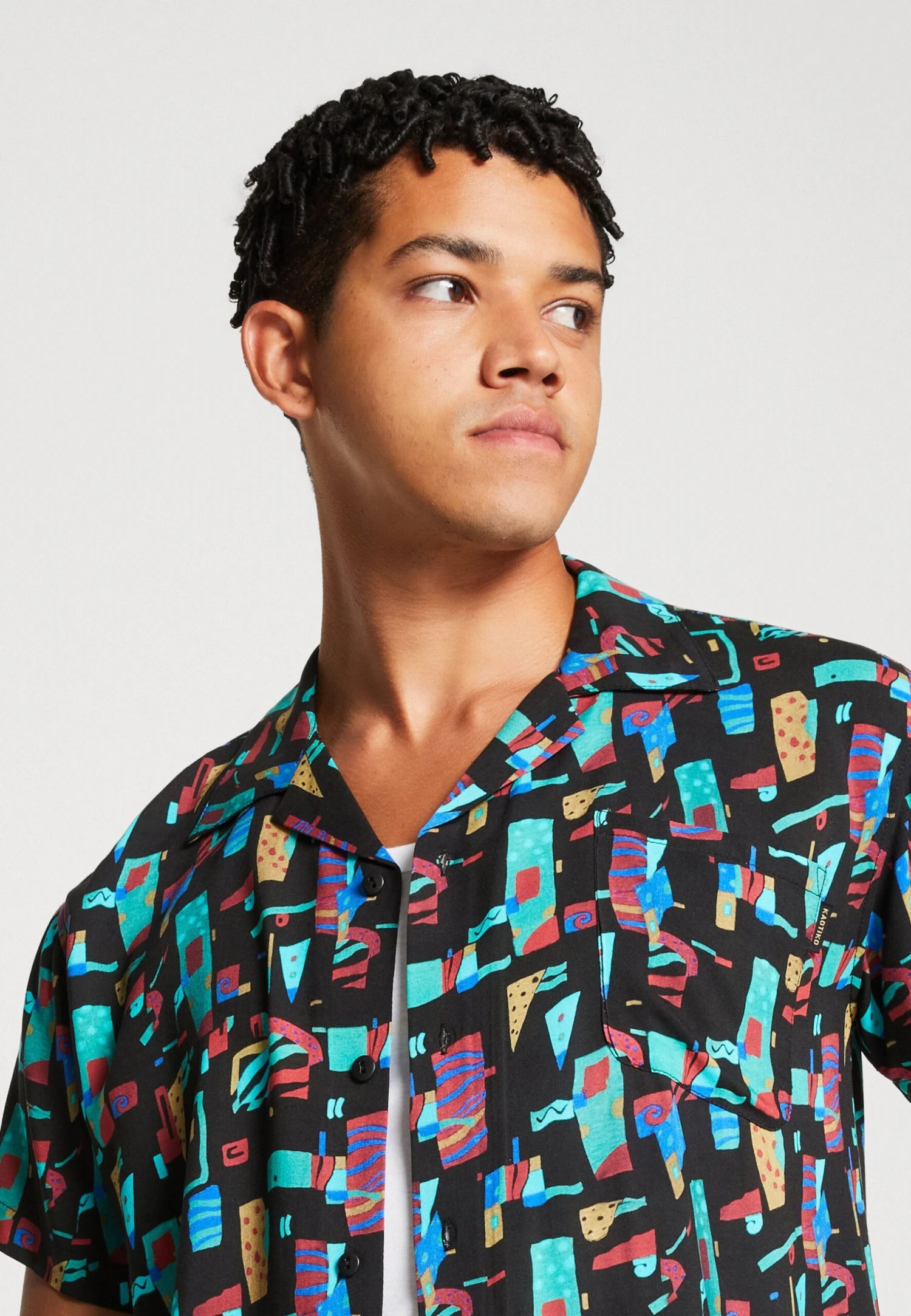 Kaotiko Shirt Bel Air Unisex - Overhemdblouse - Turquesa 6 Kaotiko Shirt Bel Air Unisex - Overhemdblouse - Turquesa - Afbeelding 4