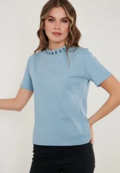 LELA Regular Fit - T-Shirt Print - Baby Blue 8 LELA Regular Fit - T-Shirt Print - Baby Blue -Dameskleding 8dbde2c535f04560b944d6b99d5ef278