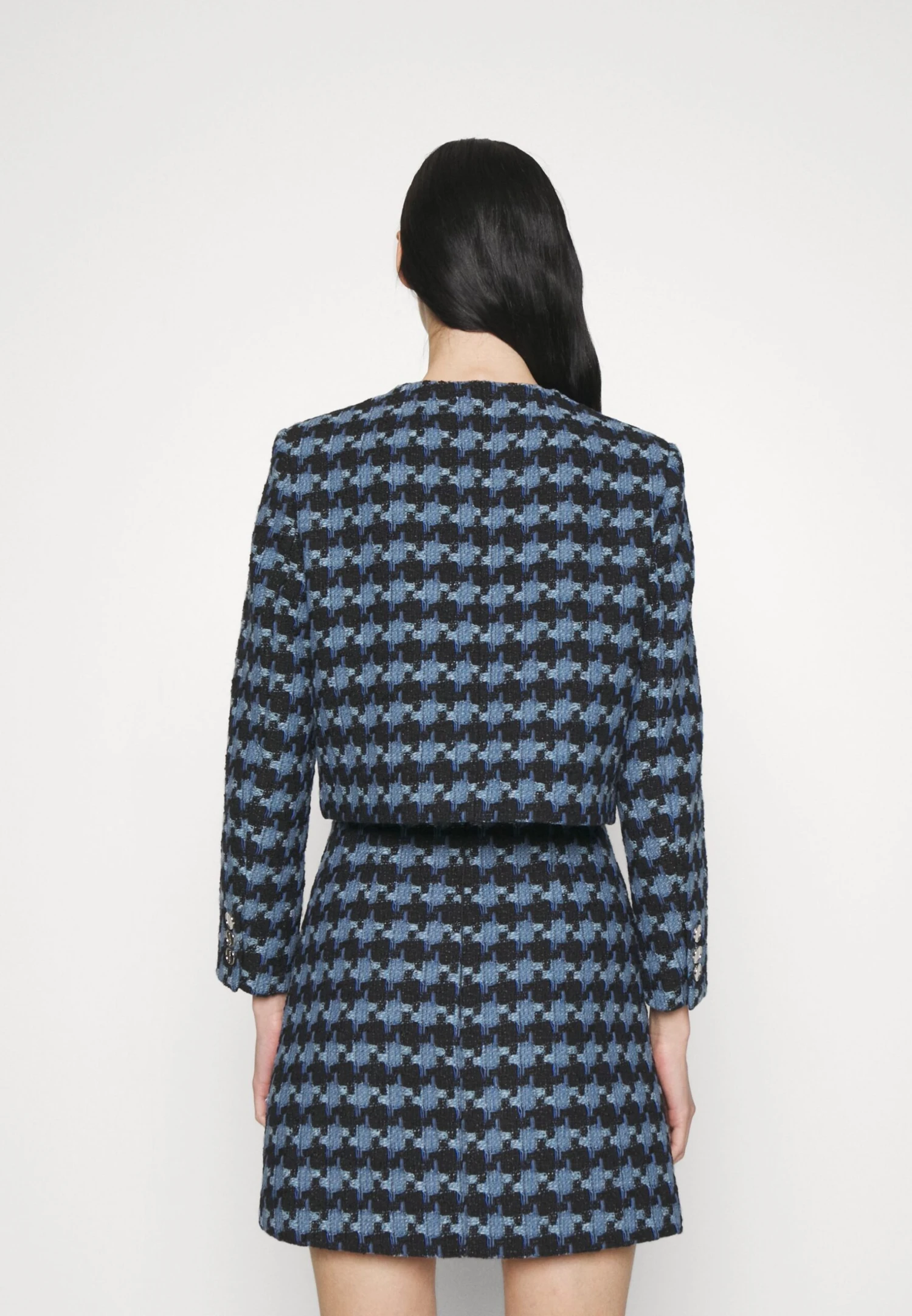 Sandro Recoupe - Blazer - Bleu/Noir 6 Sandro Recoupe - Blazer - Bleu/Noir - Afbeelding 4