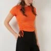 LELA Slim Fit - Blouse - Orange Color 1 LELA Slim Fit - Blouse - Orange Color -Dameskleding 95fec42b88d34922b668f8589f967b4c
