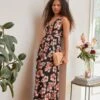 Anna Field Maxi-Jurk - Black/Pink/Multicoloured -Dameskleding 96709651080d423290ca2f3609bc50f0