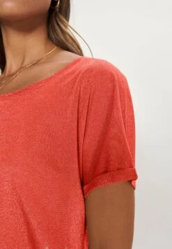 Mos Mosh Kay Tee - T-Shirt Basic - Burnt Ochre -Dameskleding 9b4e1209f78c49ef8443629c0112700a