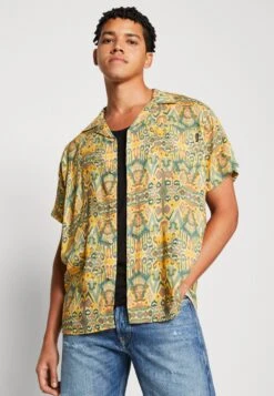 Kaotiko Shirt Jordania Unisex - Overhemdblouse - Mustard -Dameskleding 9f8a8bc2b41949e5a6160e2b7432e5b0