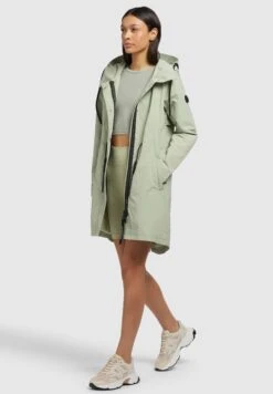 Khujo Adda - Halflange Jas - Blassgrün -Dameskleding a3ca60f509bd45b1bfb86a38aea3342d