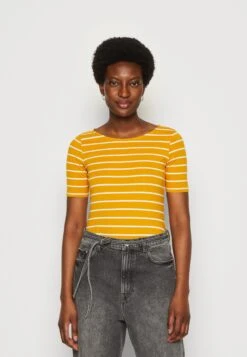 Anna Field T-Shirt Print - Dark Yellow/White -Dameskleding a77b80aebbab44b19e0aa1f868c41aba