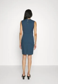 Patrizia Pepe Abito Dress - Etui-Jurk - Petrol Blue -Dameskleding aed7c1a9ea1b46cc8b23015742a8cd10