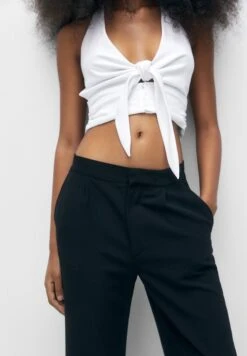 PULL & BEAR Broek - Black -Dameskleding b66a865ad9e7485d944c94c5ba9d6f45