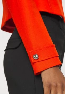 Boss Slim-Fit Cropped Jacket With Collarless Styling - Blazer - Bright Orange 17 Boss Slim-Fit Cropped Jacket With Collarless Styling - Blazer - Bright Orange -Dameskleding bb607565ad214fe7ad01aa023f77e9b8