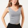LELA Regular Fit - Top - Grey -Dameskleding ca0e4fe4f9804ed39d29f84ce575efb2