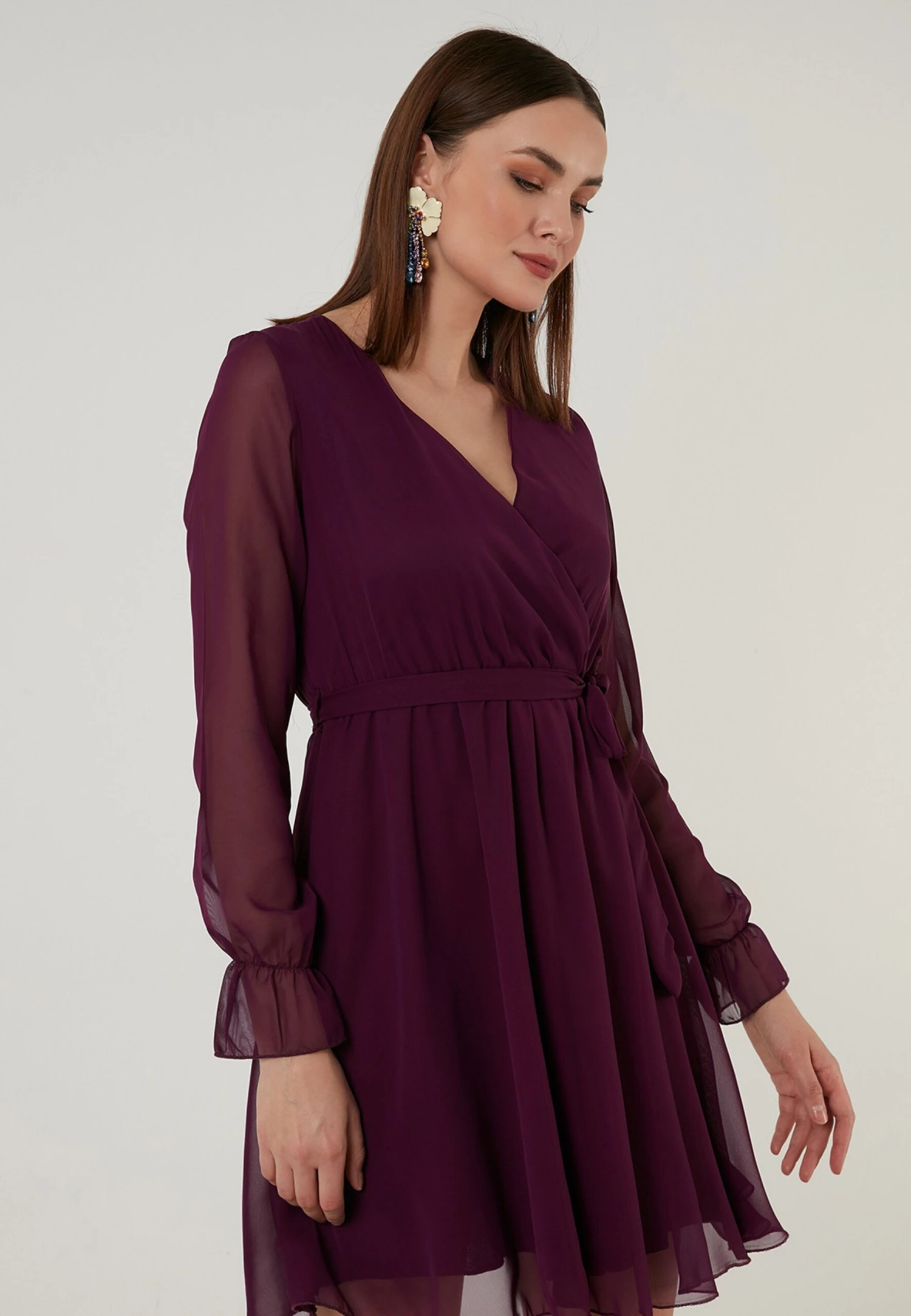 LELA Mini- Jurk - Purple 3 LELA Mini- Jurk - Purple